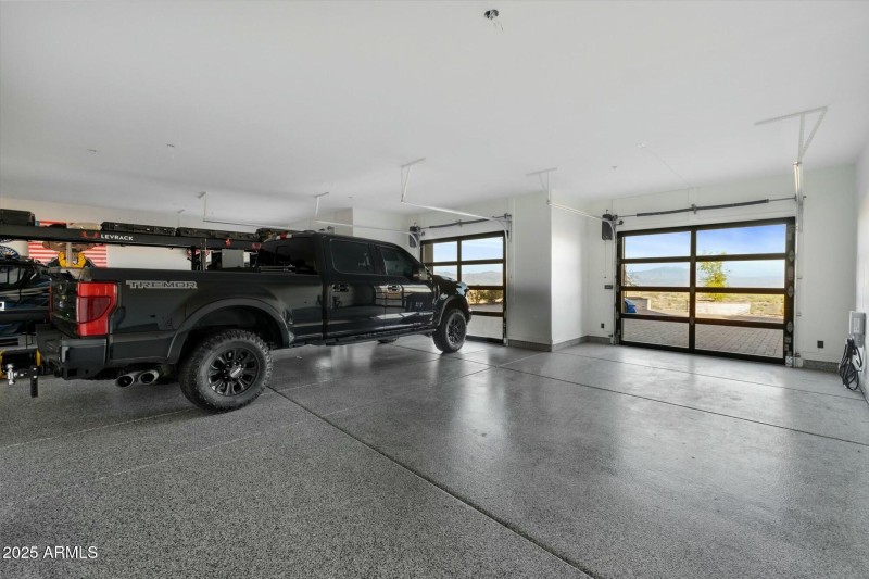Spacious garage interior
