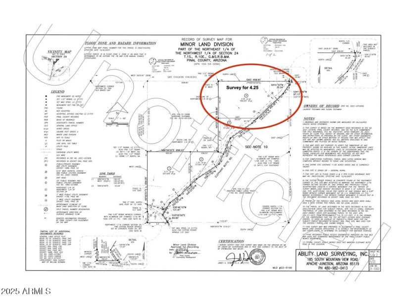 4.25 Acre F survey