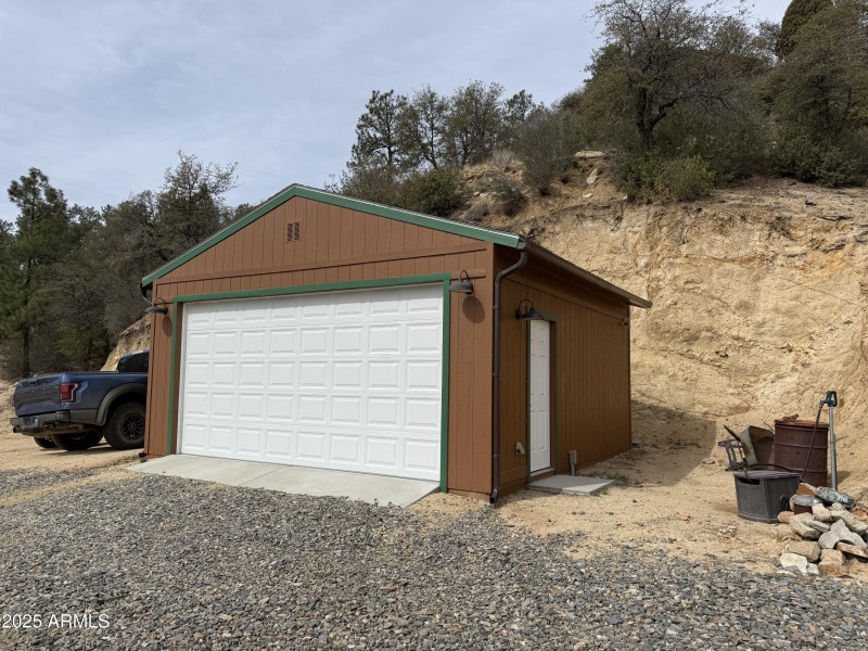 Garage exterior