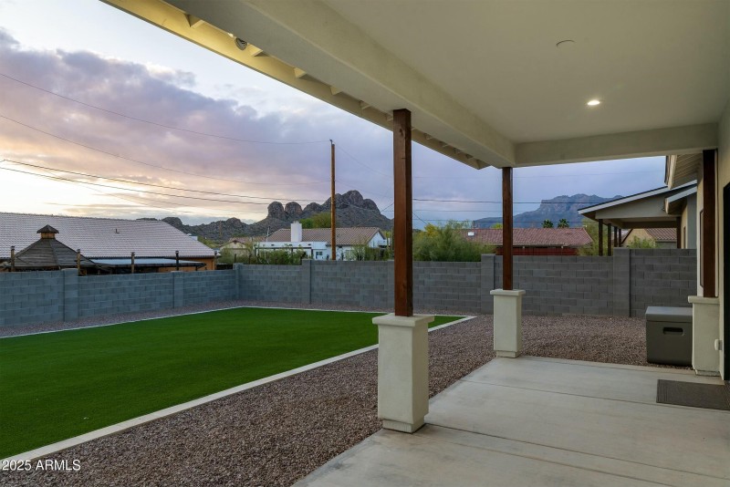 Big patio with views
