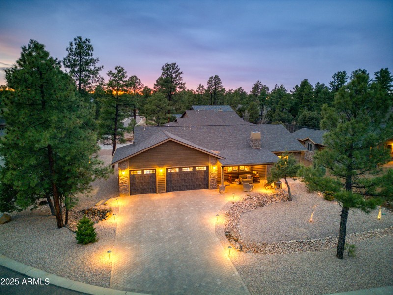 Lit Driveway