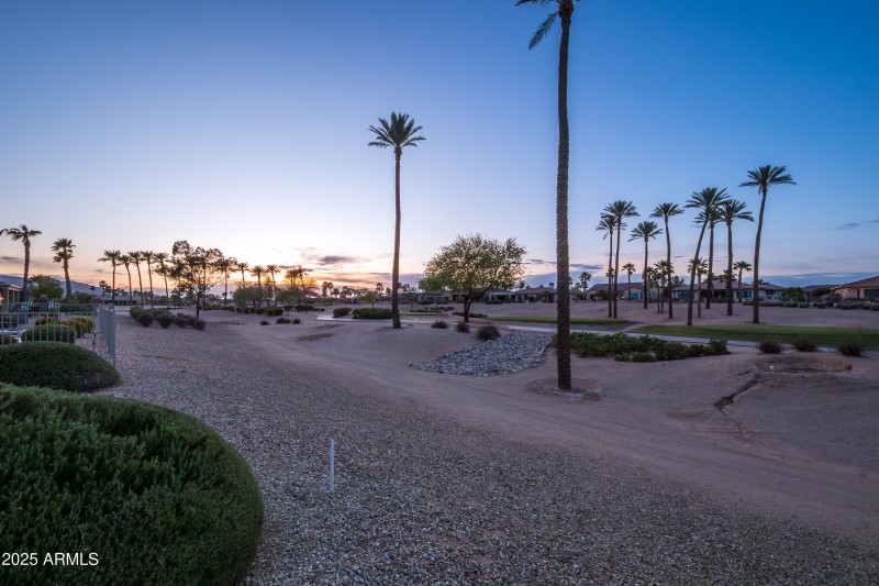 Evening View to Golf Course