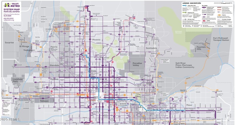 Valley Metro Rail Map