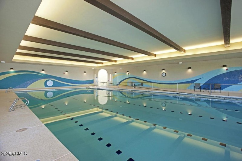 Indoor lap pool with ADA assist