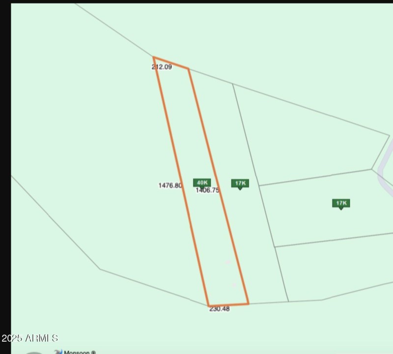 N Edge Ridge Road map