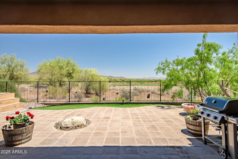 Patio with a view