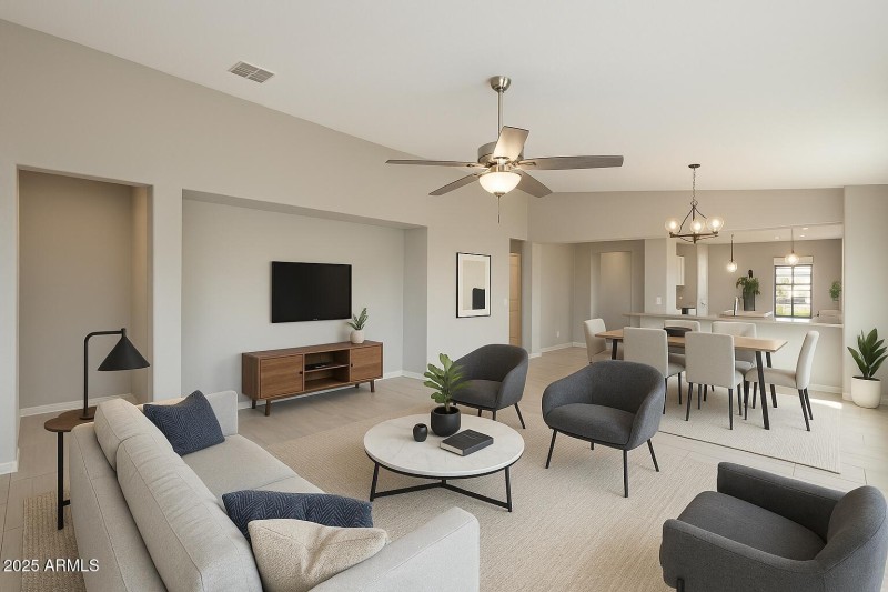 living and dining