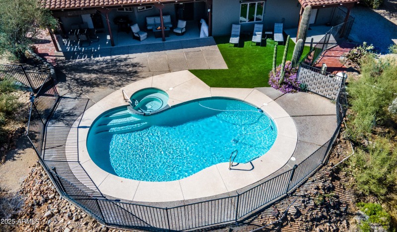 aerial of pool and backyard revised