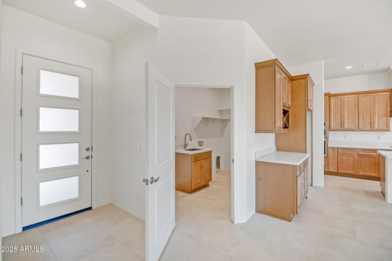 laundry and front entrance