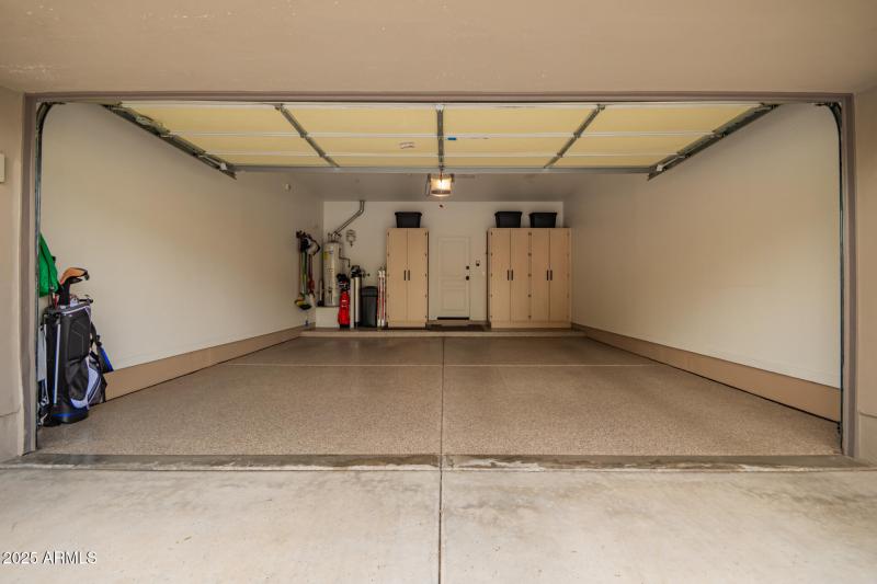 2 Car Garage with Epoxy Flooring