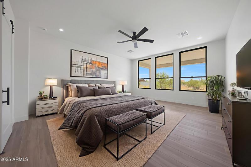 Primary Bedroom - Stagged