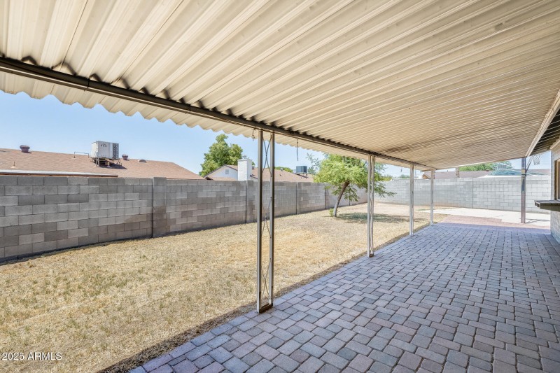 Spacious Covered Back Patio