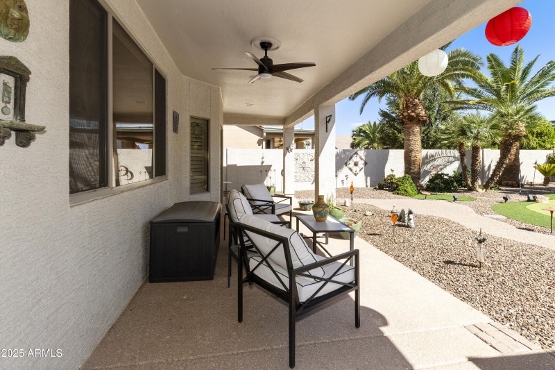Covered patio
