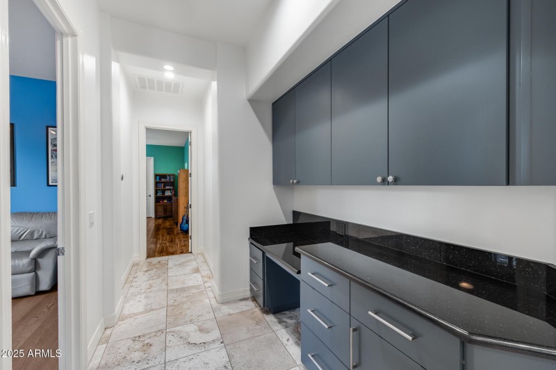 Built in Desk + Cabinets