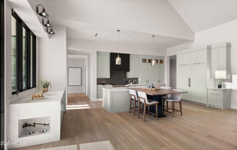 Built-In Dog Food & Water Bowls