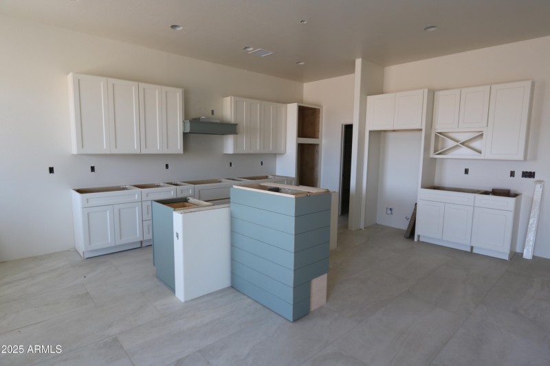 Cabinets going in