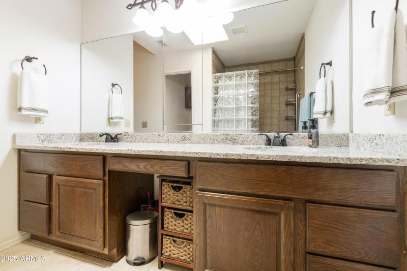 Primary Bath with dual vanity