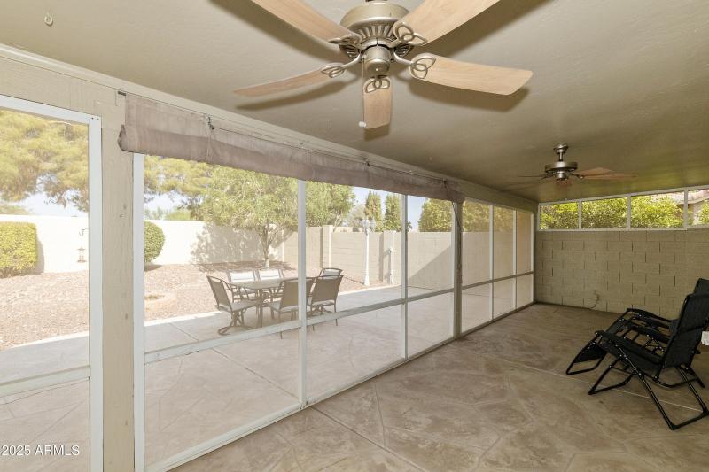 Screened in patio