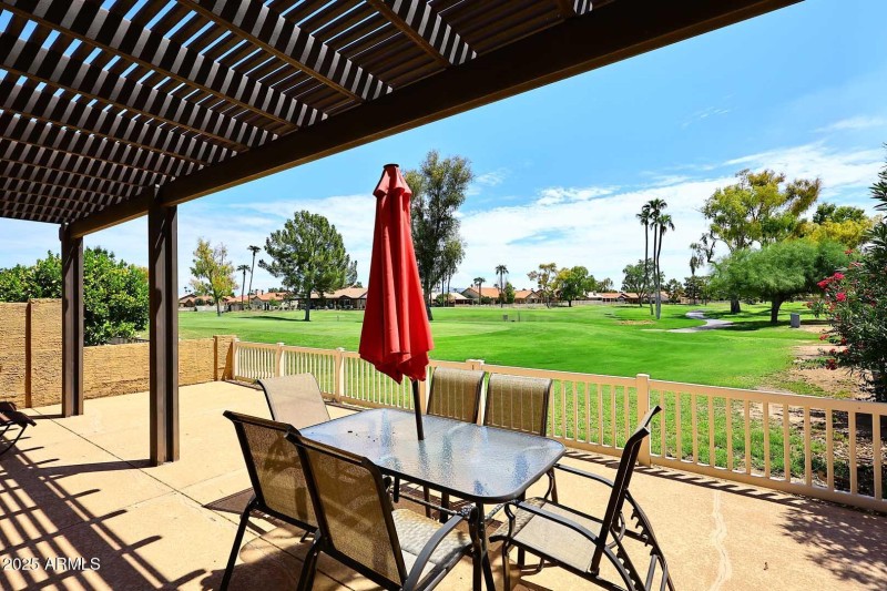 Covered Patio-Golf Course View