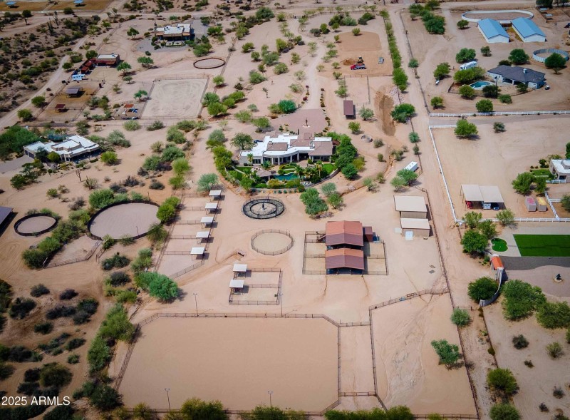 High drone of 10 acre ranch