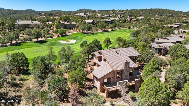 Aerial of Deck and Golf Course