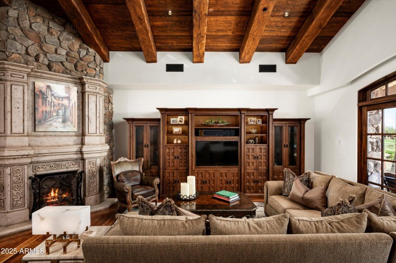 Entertaining Living Area Fireplace
