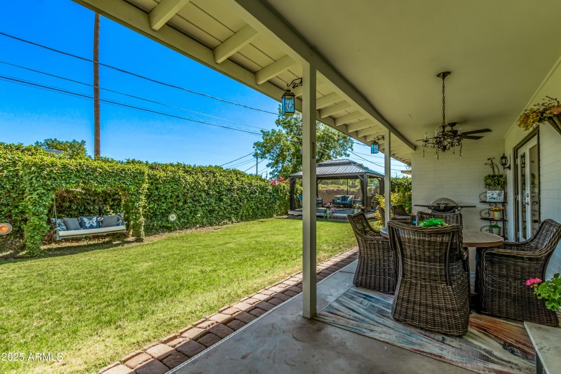 Backyard patio