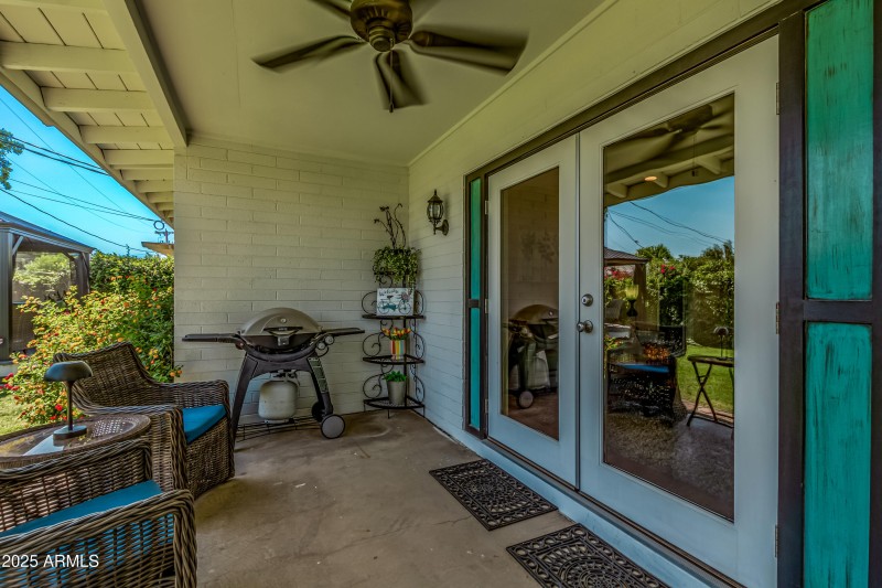 Backyard patio