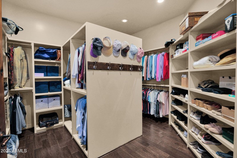 Master his-her closet