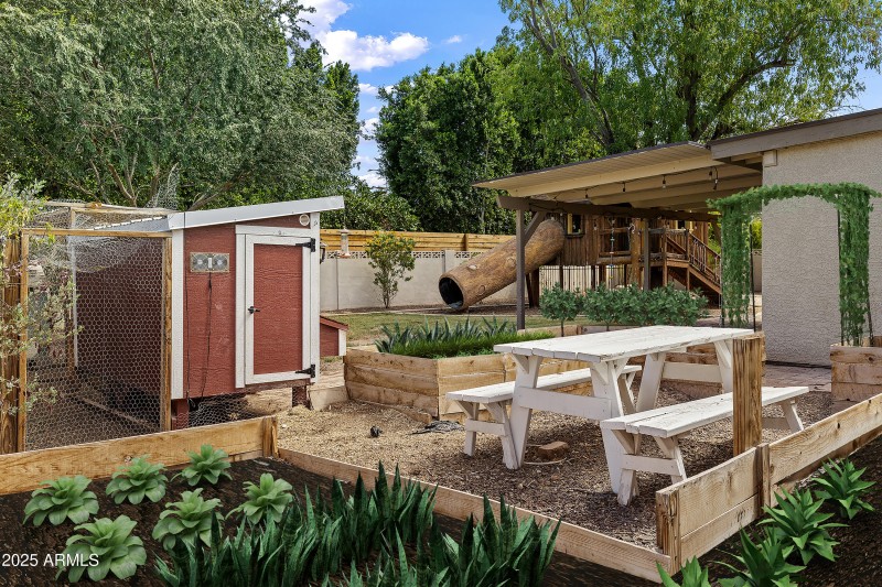 Planters + Chicken Coop
