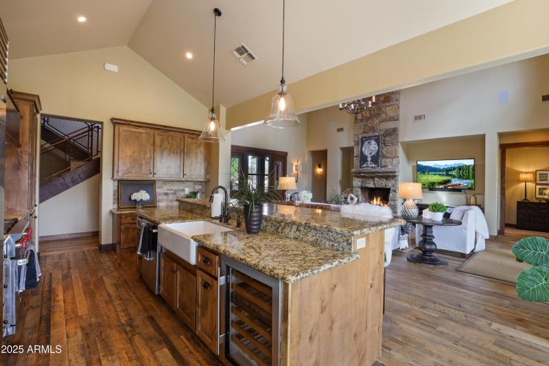 Kitchen into Main Living