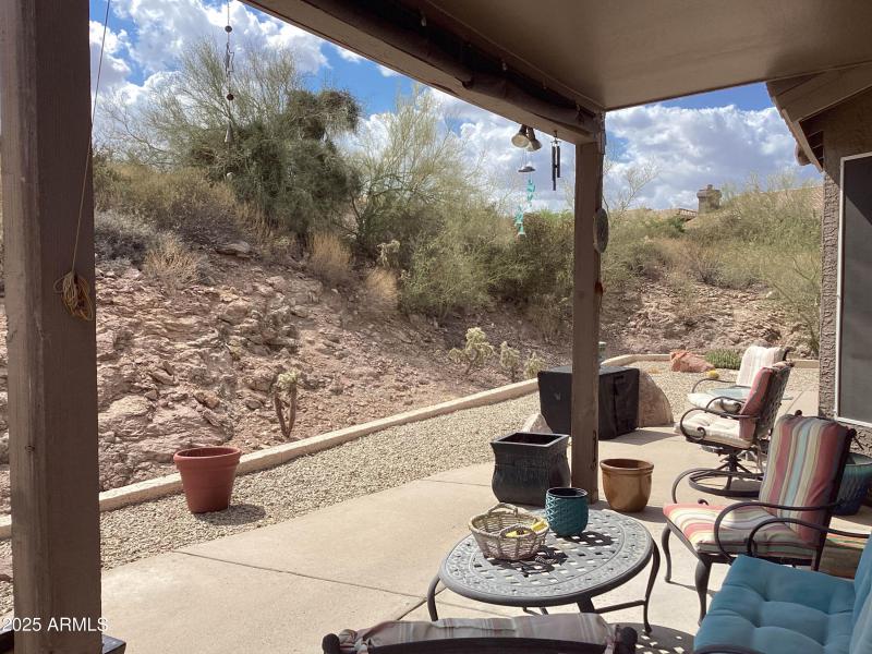 DESERT VIEW FROM COVERED PATIO