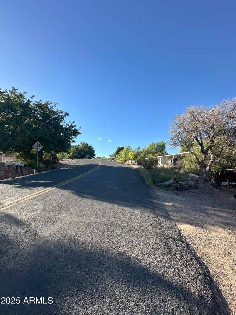 Looking up the street