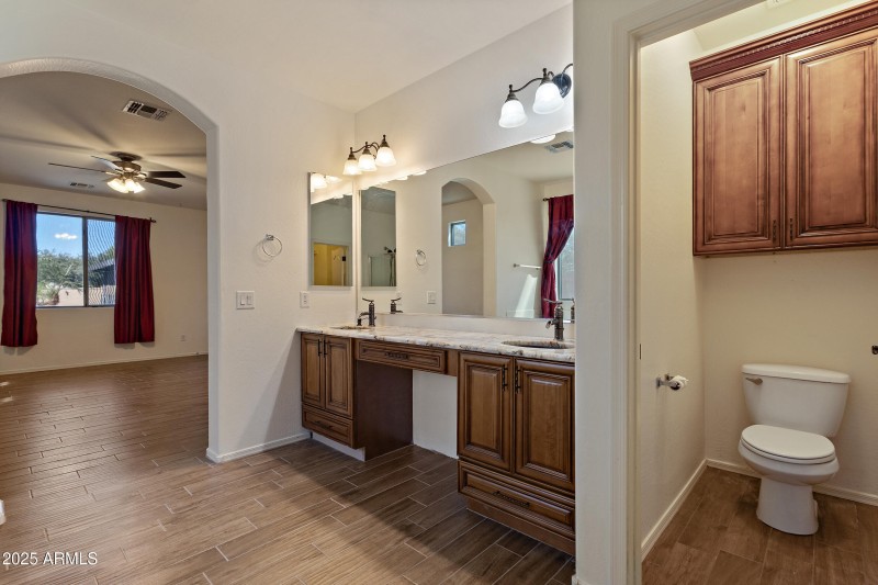 Primary Bathroom Water closet & Vanity