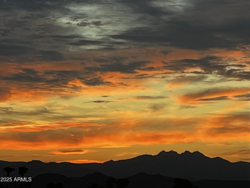 Sunset with 4 peaks