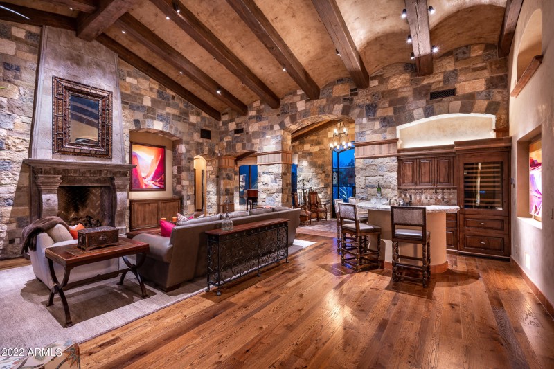 View towards front entry