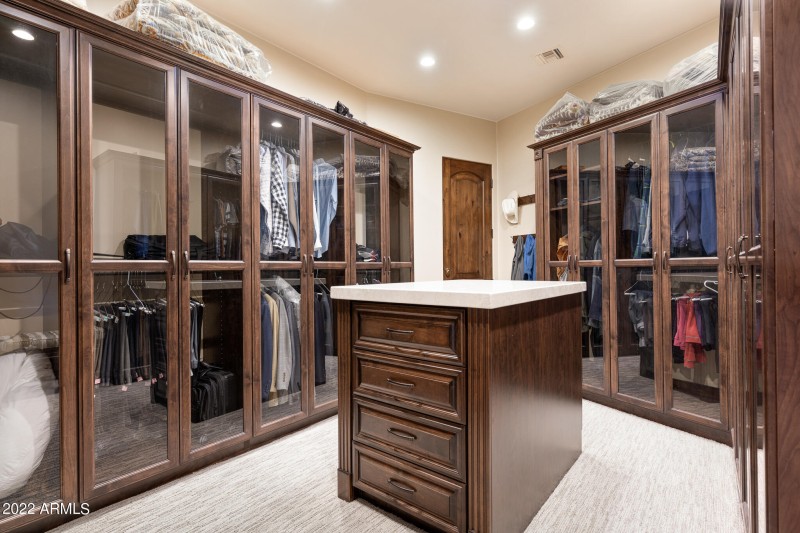 Two separate closets