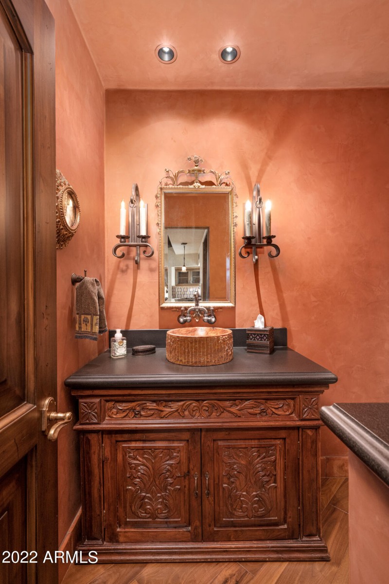 Game room powder room