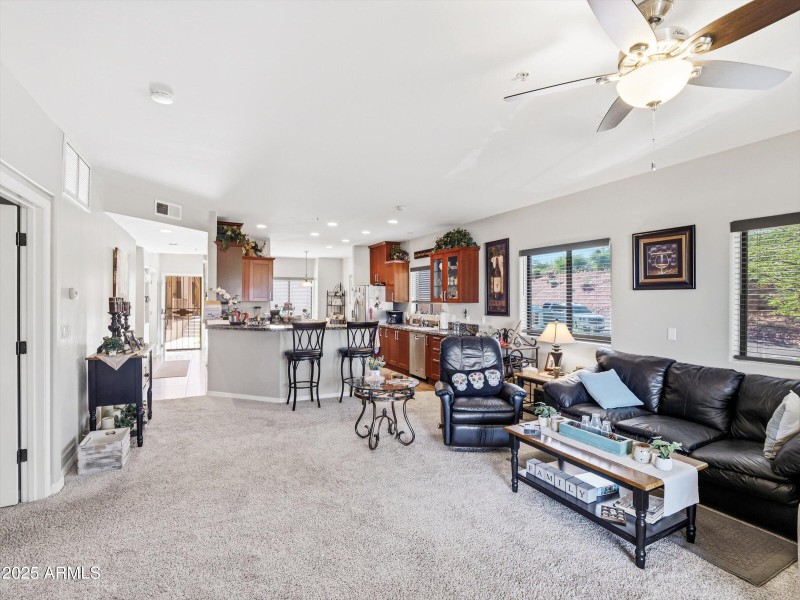 Livingroom to kitchen