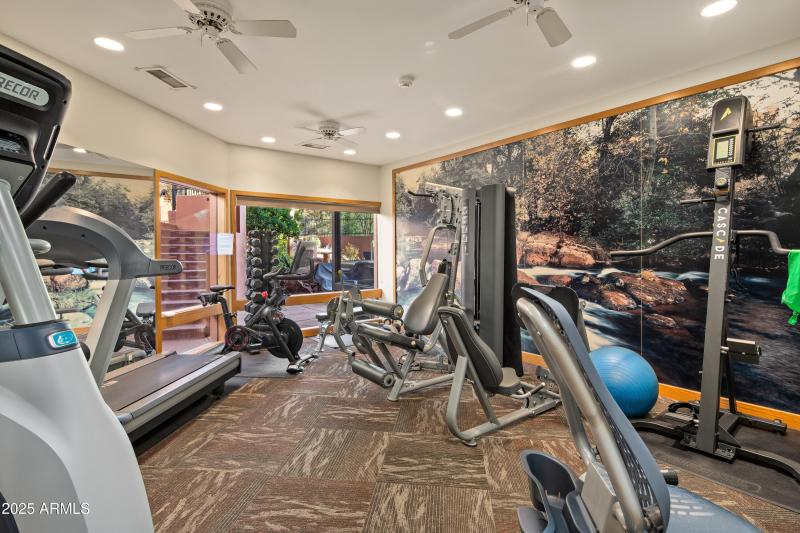WORKOUT FACILITY IN CLUBHOUSE