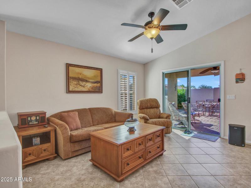 Family Room with Patio Access