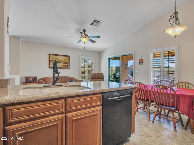 Kitchen Overlooking Living Area
