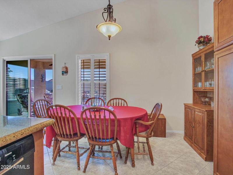 Dining Space Near Patio Doors