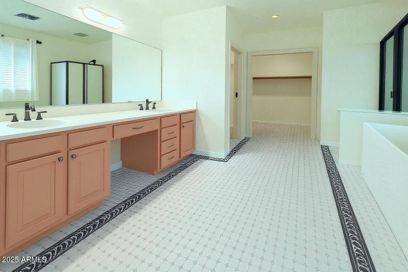 Virtually Staged Primary Bath