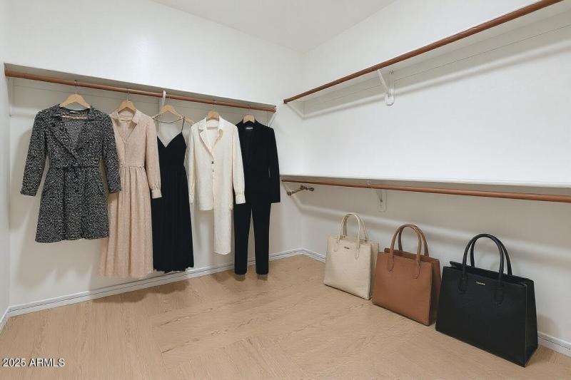 Virtually Staged Closet