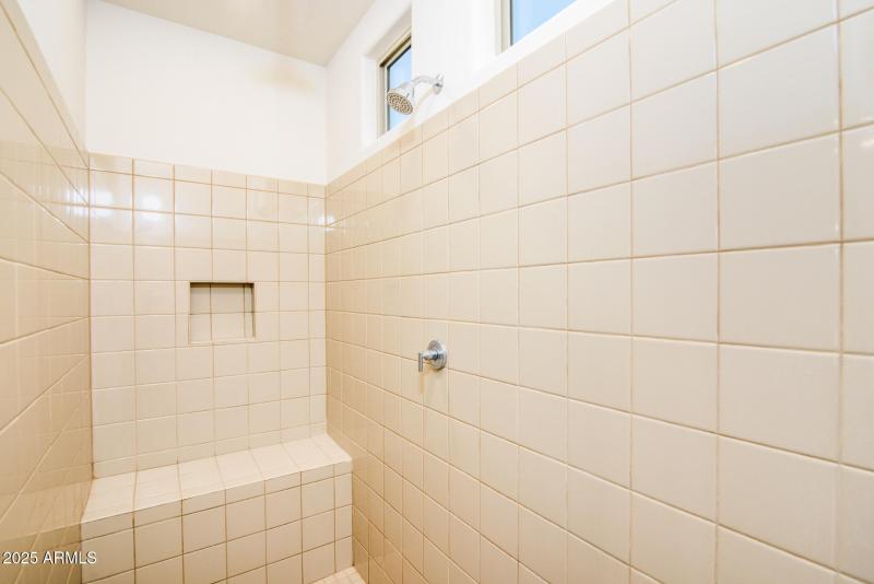 Upgraded Tiled Walk In Shower