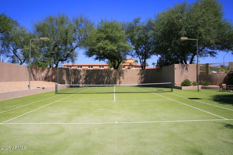 Lighted Tennis Court