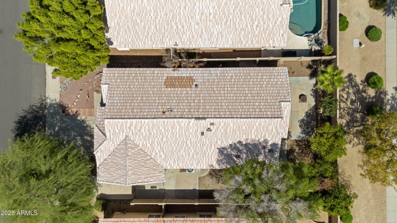Overhead Roof & Lot View