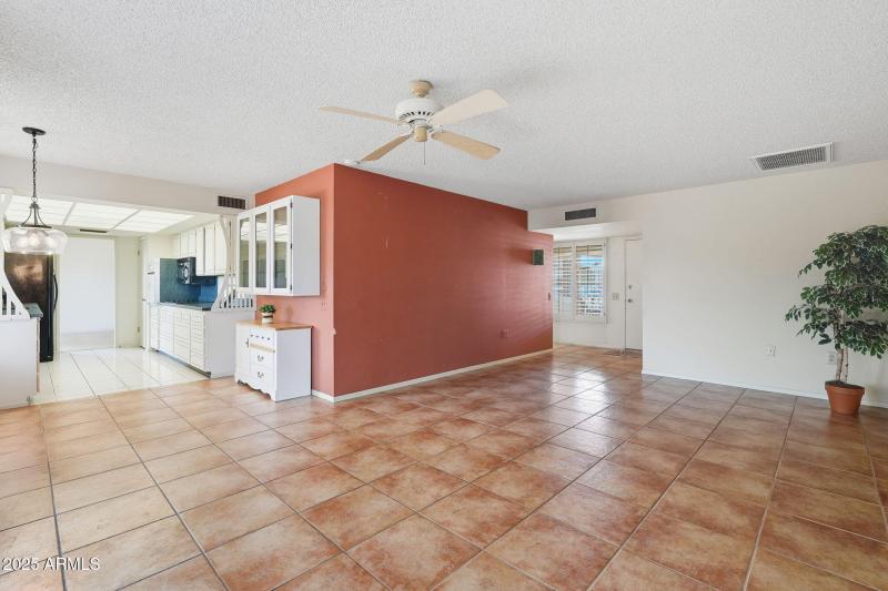 kitchen & family room