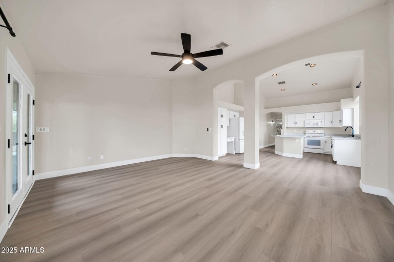 Family or Dining Room to Kitchen View